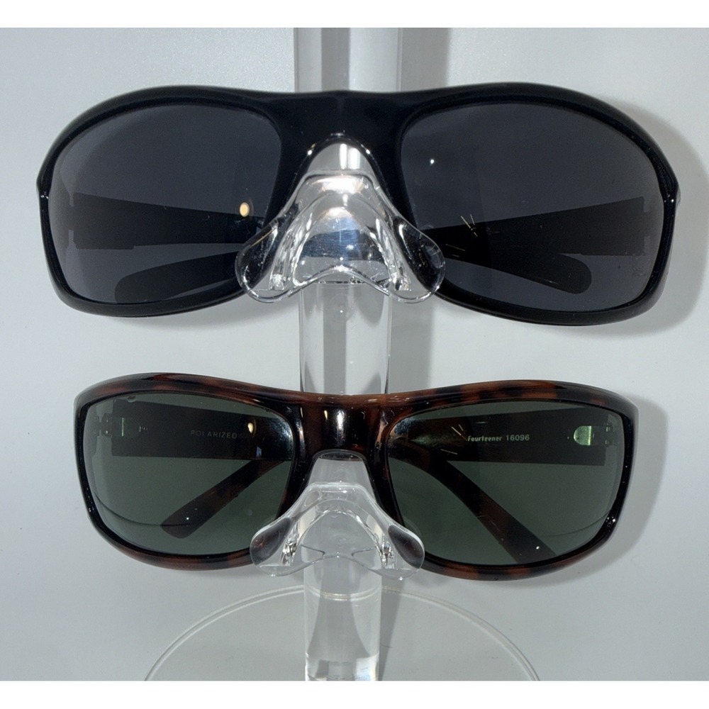 2 pairs ONE by Optic Nerve Authentic Sunglasses Polarized Wrap-Fourteener &Black